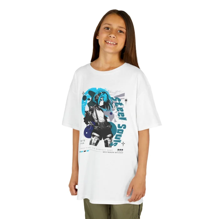 T-shirt Dziecięcy z nadrukiem Steel Souls